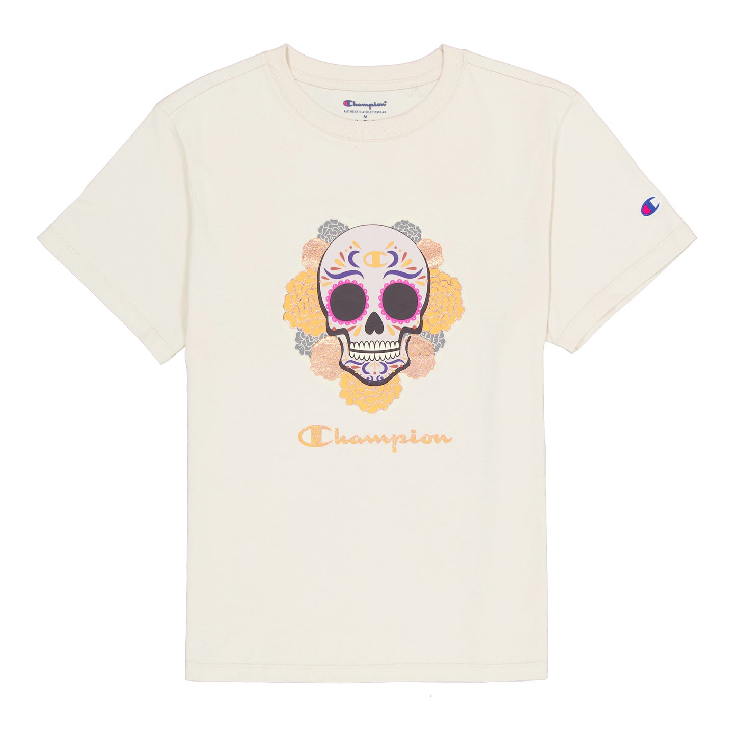 Playera "Skull & Flowers"