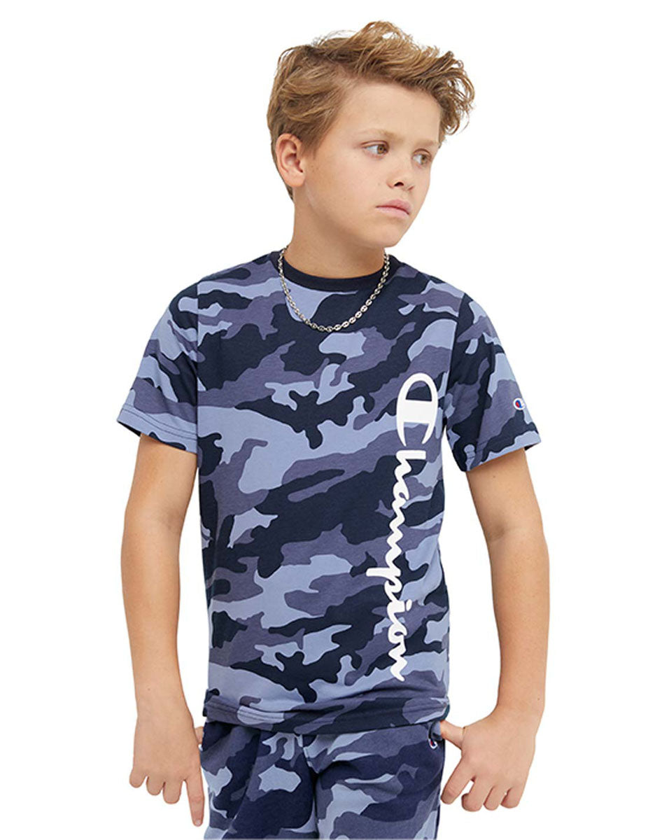 Playera Para Niño Tee Camo Champion