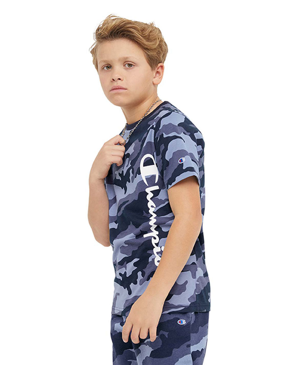 Playera Para Niño Tee Camo Champion