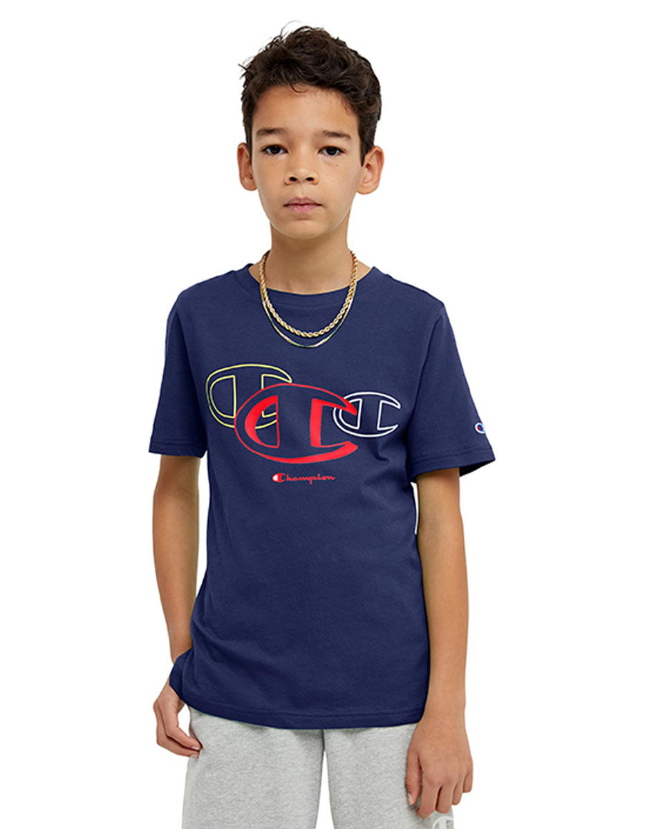 Cotton T-Shirt, Three C'S Logo Kids