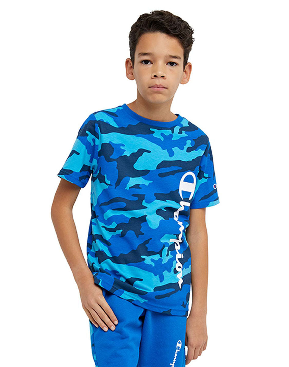 Playera Para Niño Tee Camo Champion