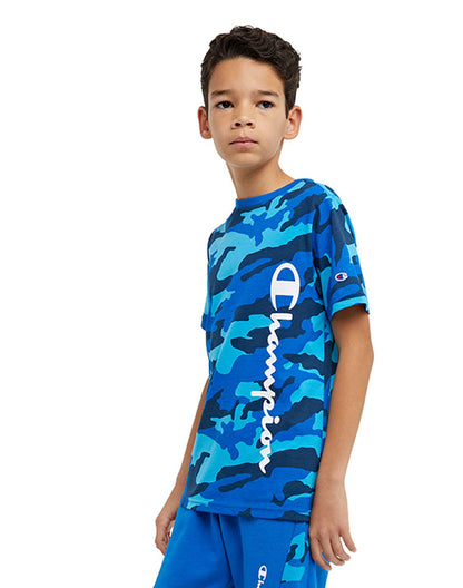 Playera Para Niño Tee Camo Champion