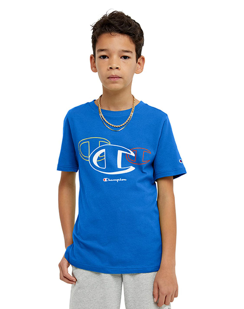 Cotton T-Shirt, Three C'S Logo Kids