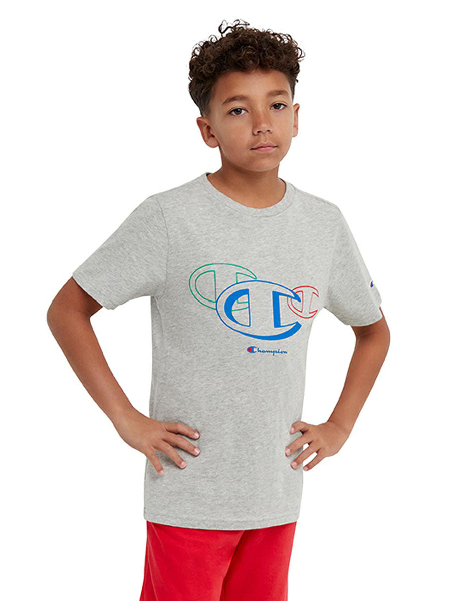 Cotton T-Shirt, Three C'S Logo Kids