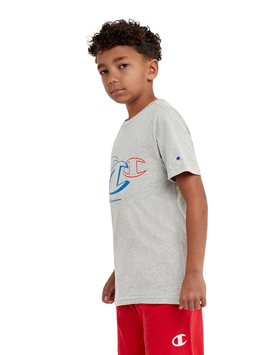 Cotton T-Shirt, Three C'S Logo Kids