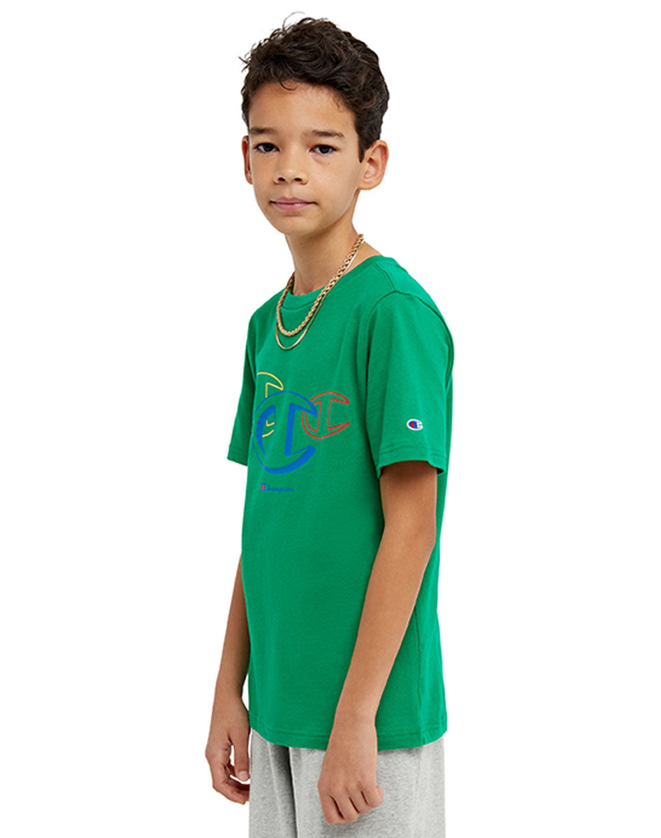 Cotton T-Shirt, Three C'S Logo Kids