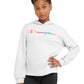 Sudadera Para Niña French Terry Hoodie Classic Rainbow Script Champion