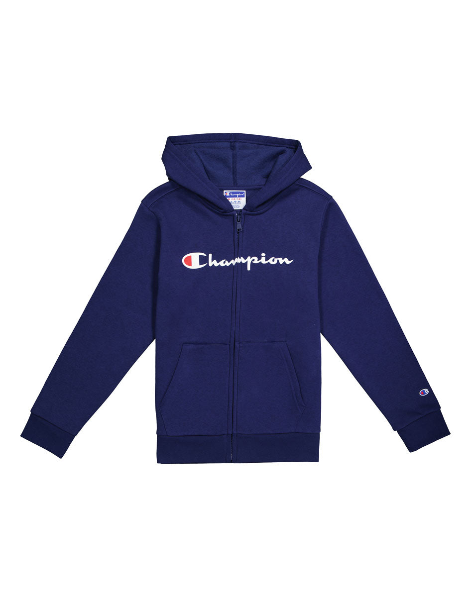 Powerblend Full Zip Fleece Hoodie Kids Champion