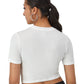 Playera Cropped Tacto Suave Logo "C"