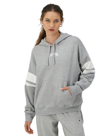 Powerblend Stripe Sleeve Hoodie Champion